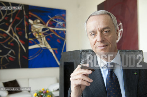 Bologna 2/03/12 - Gaetano Maccaferri, President of Gruppo Industriale Maccaferri and of Confindustria Emilia Romagna, at home in Bologna  industria ©Graziano Arici/Rosebud2