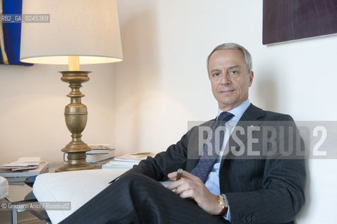 Bologna 2/03/12 - Gaetano Maccaferri, President of Gruppo Industriale Maccaferri and of Confindustria Emilia Romagna, at home in Bologna  industria ©Graziano Arici/Rosebud2