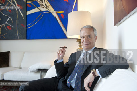 Bologna 2/03/12 - Gaetano Maccaferri, President of Gruppo Industriale Maccaferri and of Confindustria Emilia Romagna, at home in Bologna  industria ©Graziano Arici/Rosebud2