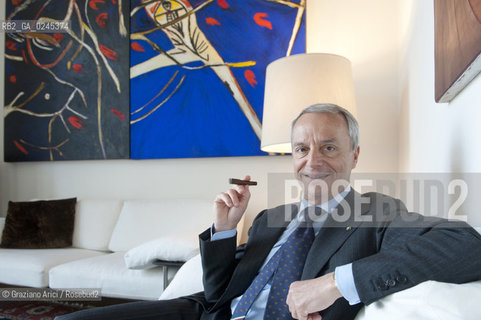 Bologna 2/03/12 - Gaetano Maccaferri, President of Gruppo Industriale Maccaferri and of Confindustria Emilia Romagna, at home in Bologna  industria ©Graziano Arici/Rosebud2