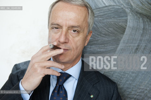 Bologna 2/03/12 - Gaetano Maccaferri, President of Gruppo Industriale Maccaferri and of Confindustria Emilia Romagna, at home in Bologna  industria ©Graziano Arici/Rosebud2