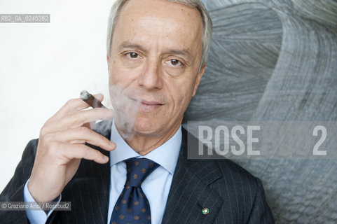 Bologna 2/03/12 - Gaetano Maccaferri, President of Gruppo Industriale Maccaferri and of Confindustria Emilia Romagna, at home in Bologna  industria ©Graziano Arici/Rosebud2