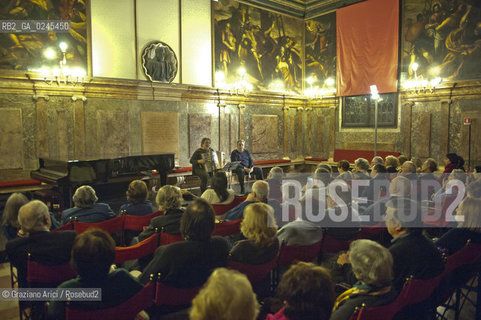 Venice 6/03/12 The Singer Gualtiero Bertelli in Ateneo Veneto musica cantante politica ©Graziano Arici/Rosebud2