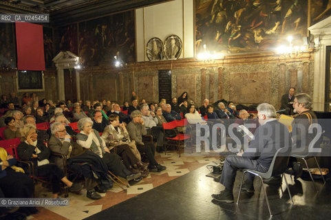 Venice 6/03/12 The Singer Gualtiero Bertelli in Ateneo Veneto musica cantante politica ©Graziano Arici/Rosebud2