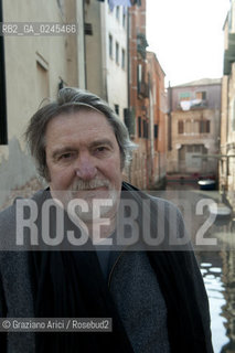 Venice 6/03/12 The Singer Gualtiero Bertelli in Venice musica cantante politica ©Graziano Arici/Rosebud2.