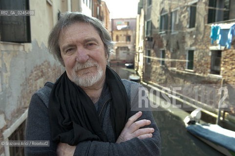 Venice 6/03/12 The Singer Gualtiero Bertelli in Venice musica cantante politica ©Graziano Arici/Rosebud2.