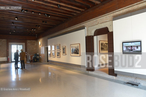 Venice 29/03/12 - The photographer Elliott Erwitt in his exposition at Centro Internazionale della Fotografia dei Tre Oci fotografia fotografo ©Graziano Arici/Rosebud2