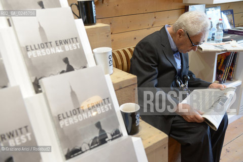 Venice 29/03/12 - The photographer Elliott Erwitt in his exposition at Centro Internazionale della Fotografia dei Tre Oci fotografia fotografo ©Graziano Arici/Rosebud2