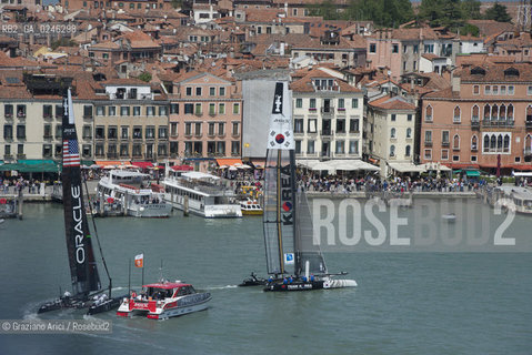 Venice 19/05/12 - Americàcup World Series in Venice: catamarans in race - catamarano luna rossa prada barca regata ©Graziano Arici/Rosebud2
