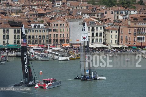 Venice 19/05/12 - Americàcup World Series in Venice: catamarans in race - catamarano luna rossa prada barca regata ©Graziano Arici/Rosebud2