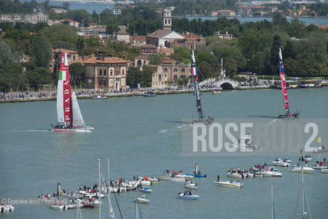 Venice 19/05/12 - Americàcup World Series in Venice: catamarans in race - catamarano luna rossa prada barca regata ©Graziano Arici/Rosebud2