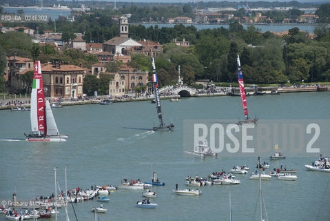 Venice 19/05/12 - Americàcup World Series in Venice: catamarans in race - catamarano luna rossa prada barca regata ©Graziano Arici/Rosebud2