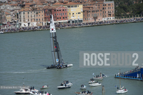 Venice 19/05/12 - Americàcup World Series in Venice: catamarans in race - catamarano luna rossa prada barca regata ©Graziano Arici/Rosebud2