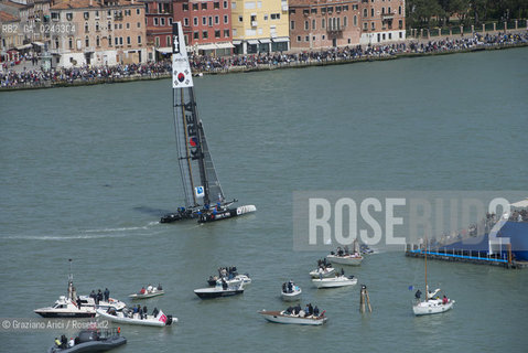 Venice 19/05/12 - Americàcup World Series in Venice: catamarans in race - catamarano luna rossa prada barca regata ©Graziano Arici/Rosebud2
