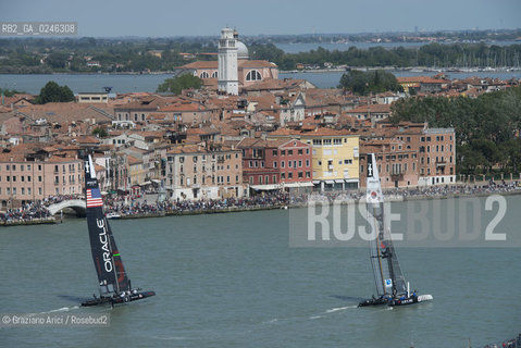 Venice 19/05/12 - Americàcup World Series in Venice: catamarans in race - catamarano luna rossa prada barca regata ©Graziano Arici/Rosebud2