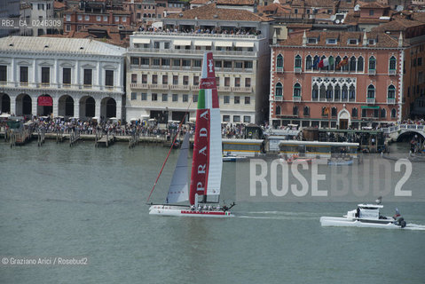 Venice 19/05/12 - Americàcup World Series in Venice: catamarans in race - catamarano luna rossa prada barca regata ©Graziano Arici/Rosebud2