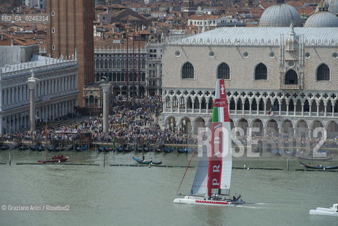 Venice 19/05/12 - Americàcup World Series in Venice: catamarans in race - catamarano luna rossa prada barca regata ©Graziano Arici/Rosebud2