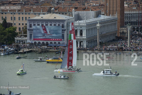 Venice 19/05/12 - Americàcup World Series in Venice: catamarans in race - catamarano luna rossa prada barca regata ©Graziano Arici/Rosebud2