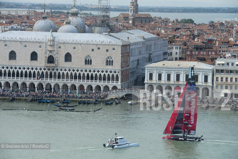 Venice 19/05/12 - Americàcup World Series in Venice: catamarans in race - catamarano luna rossa prada barca regata ©Graziano Arici/Rosebud2