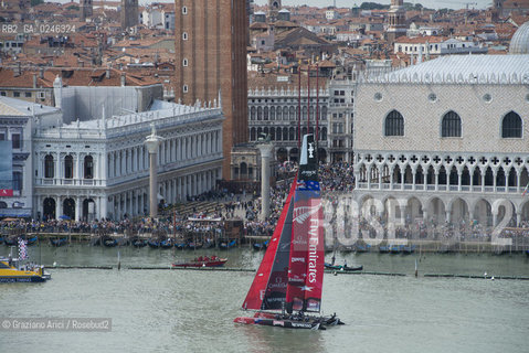Venice 19/05/12 - Americàcup World Series in Venice: catamarans in race - catamarano luna rossa prada barca regata ©Graziano Arici/Rosebud2