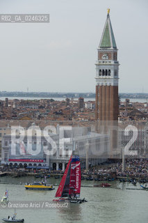 Venice 19/05/12 - Americàcup World Series in Venice: catamarans in race - catamarano luna rossa prada barca regata ©Graziano Arici/Rosebud2