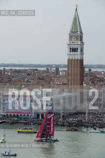Venice 19/05/12 - Americàcup World Series in Venice: catamarans in race - catamarano luna rossa prada barca regata ©Graziano Arici/Rosebud2