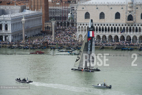 Venice 19/05/12 - Americàcup World Series in Venice: catamarans in race - catamarano luna rossa prada barca regata ©Graziano Arici/Rosebud2