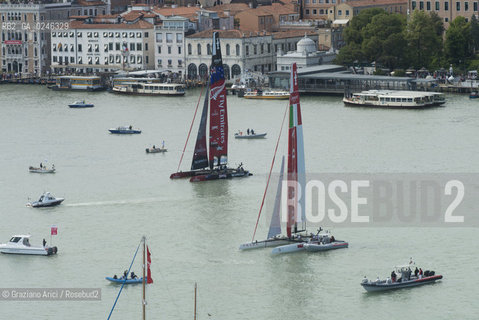 Venice 19/05/12 - Americàcup World Series in Venice: catamarans in race - catamarano luna rossa prada barca regata ©Graziano Arici/Rosebud2