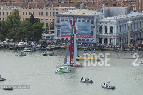Venice 19/05/12 - Americàcup World Series in Venice: catamarans in race - catamarano luna rossa prada barca regata ©Graziano Arici/Rosebud2