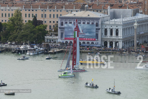 Venice 19/05/12 - Americàcup World Series in Venice: catamarans in race - catamarano luna rossa prada barca regata ©Graziano Arici/Rosebud2
