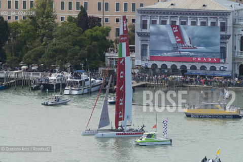 Venice 19/05/12 - Americàcup World Series in Venice: catamarans in race - catamarano luna rossa prada barca regata ©Graziano Arici/Rosebud2