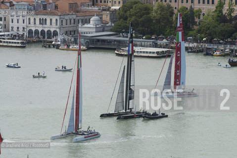 Venice 19/05/12 - Americàcup World Series in Venice: catamarans in race - catamarano luna rossa prada barca regata ©Graziano Arici/Rosebud2