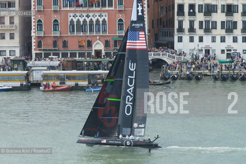 Venice 19/05/12 - Americàcup World Series in Venice: catamarans in race - catamarano luna rossa prada barca regata ©Graziano Arici/Rosebud2