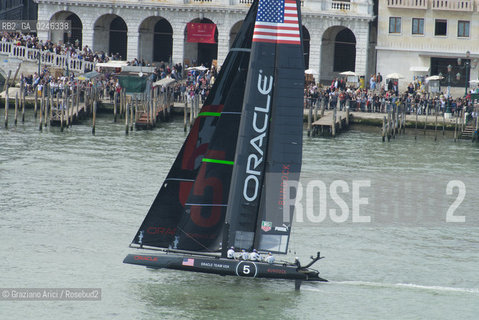 Venice 19/05/12 - Americàcup World Series in Venice: catamarans in race - catamarano luna rossa prada barca regata ©Graziano Arici/Rosebud2