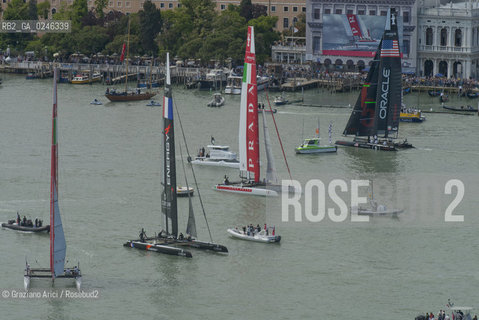 Venice 19/05/12 - Americàcup World Series in Venice: catamarans in race - catamarano luna rossa prada barca regata ©Graziano Arici/Rosebud2