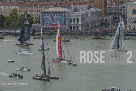 Venice 19/05/12 - Americàcup World Series in Venice: catamarans in race - catamarano luna rossa prada barca regata ©Graziano Arici/Rosebud2