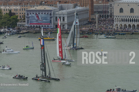 Venice 19/05/12 - Americàcup World Series in Venice: catamarans in race - catamarano luna rossa prada barca regata ©Graziano Arici/Rosebud2