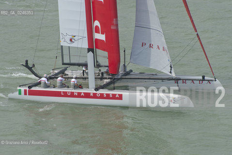 Venice 19/05/12 - Americàcup World Series in Venice: catamarans in race - catamarano luna rossa prada barca regata ©Graziano Arici/Rosebud2