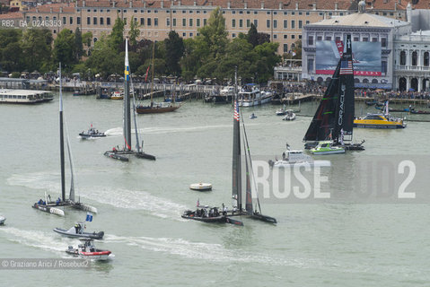Venice 19/05/12 - Americàcup World Series in Venice: catamarans in race - catamarano luna rossa prada barca regata ©Graziano Arici/Rosebud2