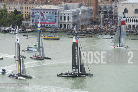 Venice 19/05/12 - Americàcup World Series in Venice: catamarans in race - catamarano luna rossa prada barca regata ©Graziano Arici/Rosebud2