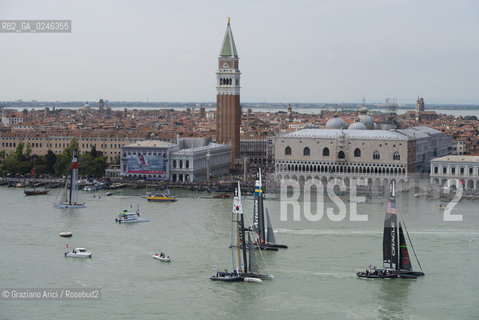 Venice 19/05/12 - Americàcup World Series in Venice: catamarans in race - catamarano luna rossa prada barca regata ©Graziano Arici/Rosebud2