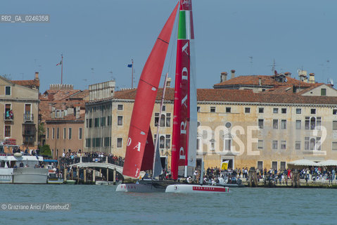 Venice 19/05/12 - Americàcup World Series in Venice: catamarans in race - catamarano luna rossa prada barca regata ©Graziano Arici/Rosebud2