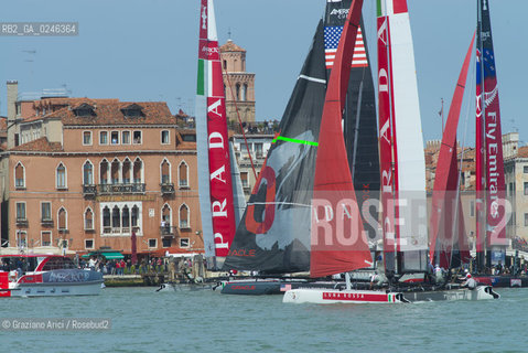 Venice 19/05/12 - Americàcup World Series in Venice: catamarans in race - catamarano luna rossa prada barca regata ©Graziano Arici/Rosebud2