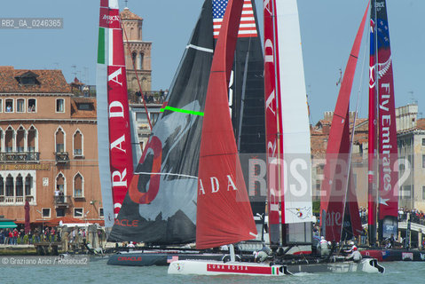 Venice 19/05/12 - Americàcup World Series in Venice: catamarans in race - catamarano luna rossa prada barca regata ©Graziano Arici/Rosebud2