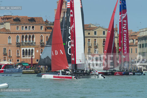 Venice 19/05/12 - Americàcup World Series in Venice: catamarans in race - catamarano luna rossa prada barca regata ©Graziano Arici/Rosebud2