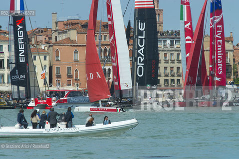 Venice 19/05/12 - Americàcup World Series in Venice: catamarans in race - catamarano luna rossa prada barca regata ©Graziano Arici/Rosebud2