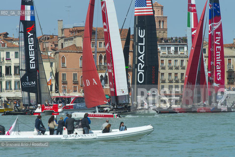 Venice 19/05/12 - Americàcup World Series in Venice: catamarans in race - catamarano luna rossa prada barca regata ©Graziano Arici/Rosebud2