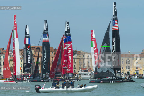 Venice 19/05/12 - Americàcup World Series in Venice: catamarans in race - catamarano luna rossa prada barca regata ©Graziano Arici/Rosebud2