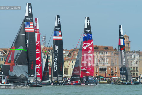 Venice 19/05/12 - Americàcup World Series in Venice: catamarans in race - catamarano luna rossa prada barca regata ©Graziano Arici/Rosebud2