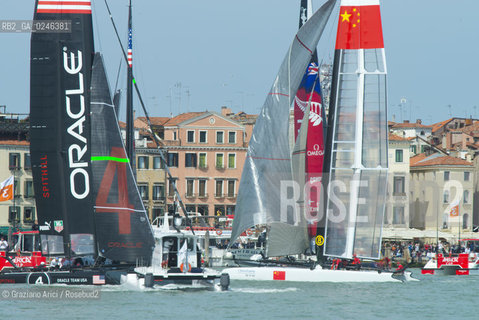 Venice 19/05/12 - Americàcup World Series in Venice: catamarans in race - catamarano luna rossa prada barca regata ©Graziano Arici/Rosebud2